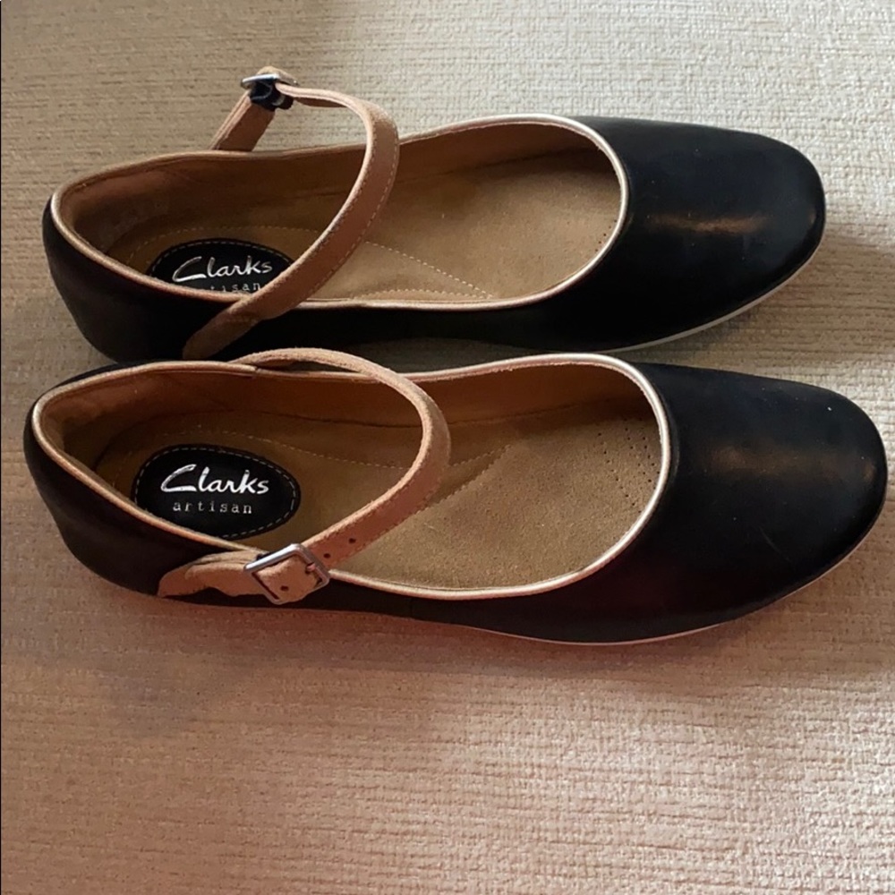 Clarks Artisan Flat with Ankle Buckle